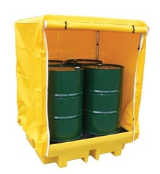 Weatherproof covers for spill pallets